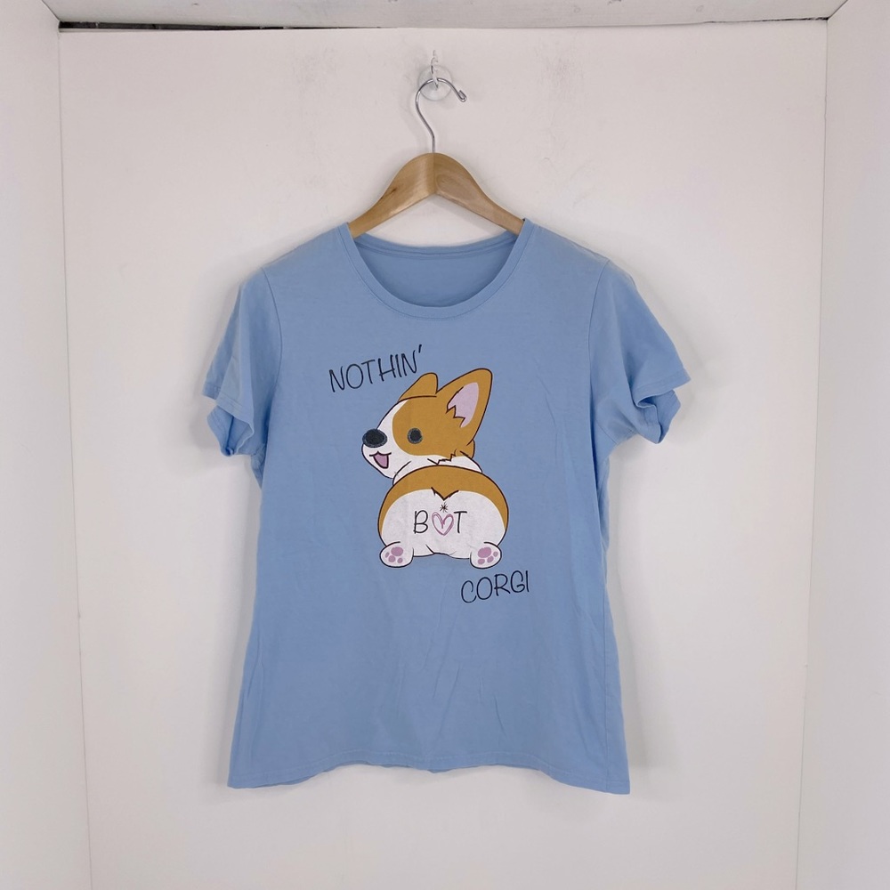 Nothing butt corgi graphic humor dog shirt
